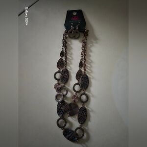 Chico's Rustic Brown and Copper Necklace
